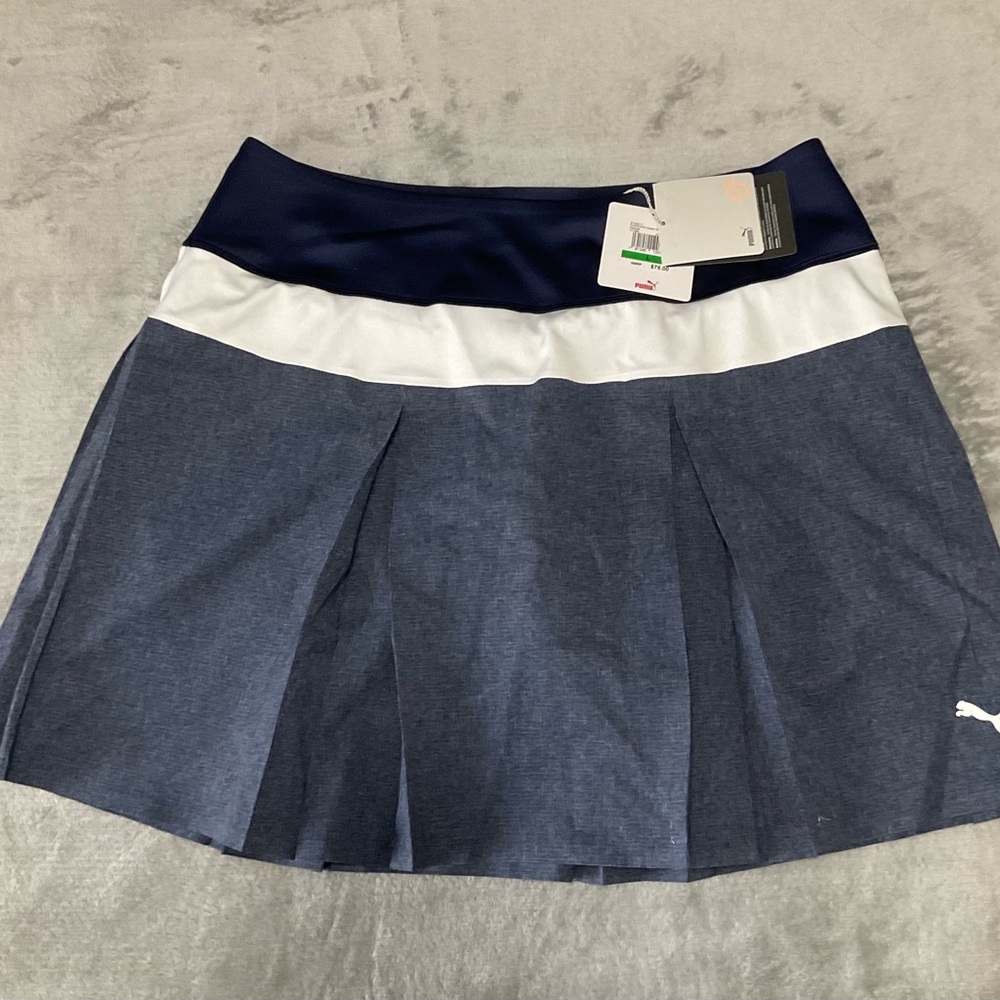 Puma Women's Navy and White Skater Skirt